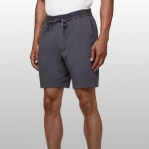 NWT Lululemon Bowline Short 8” Dye in Washed Moonwalk WSMW gray L Large